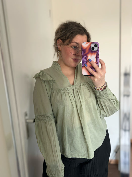 Evelyn Top | Salie Groen