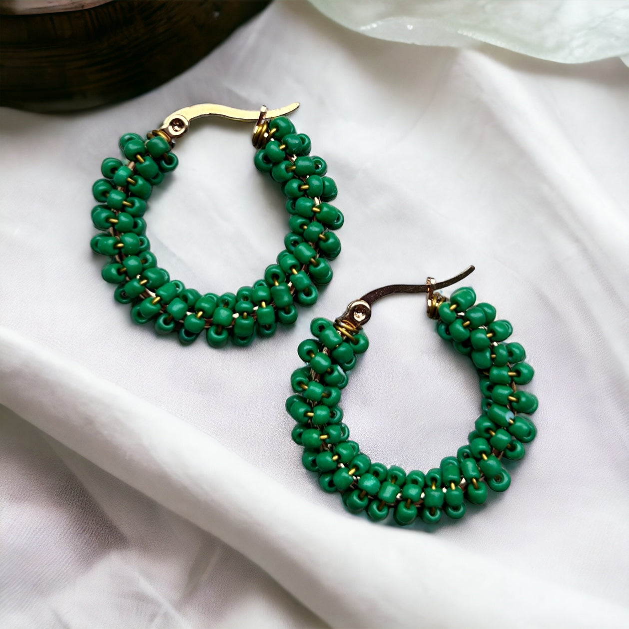 Oorbellen kraaltjes | Groen