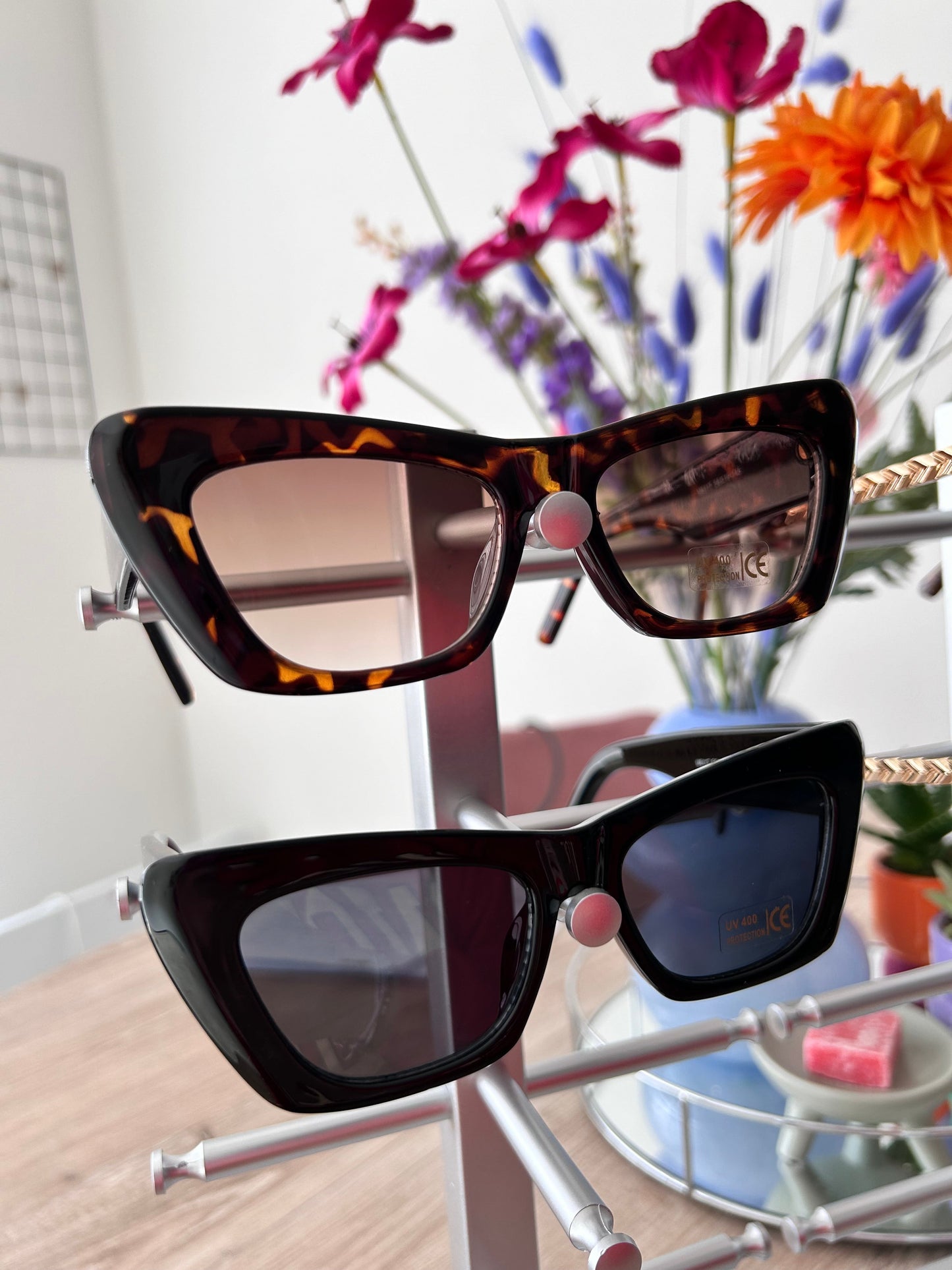Zonnenbril Cat eye | Zwart