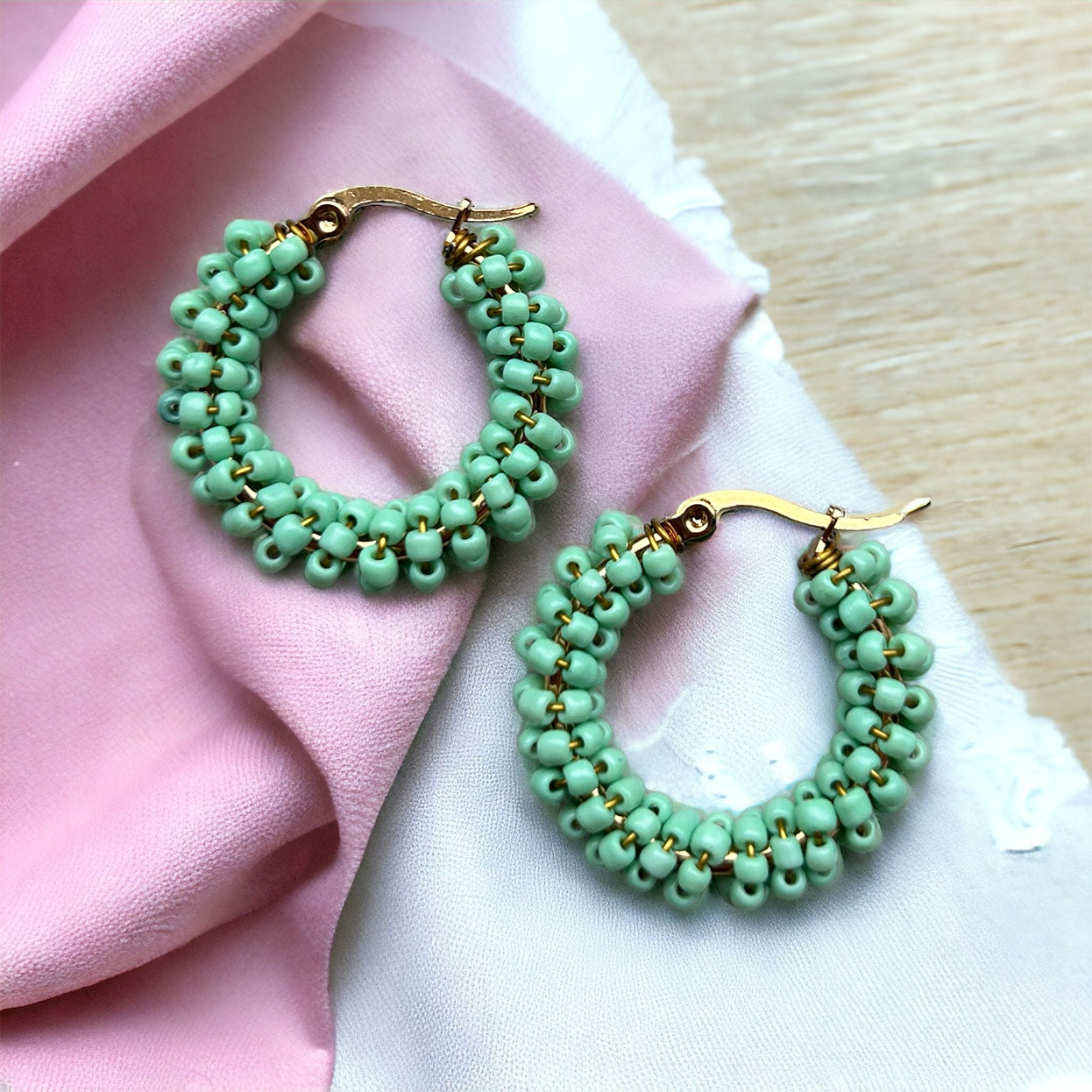 Oorbellen kraaltjes | Mint