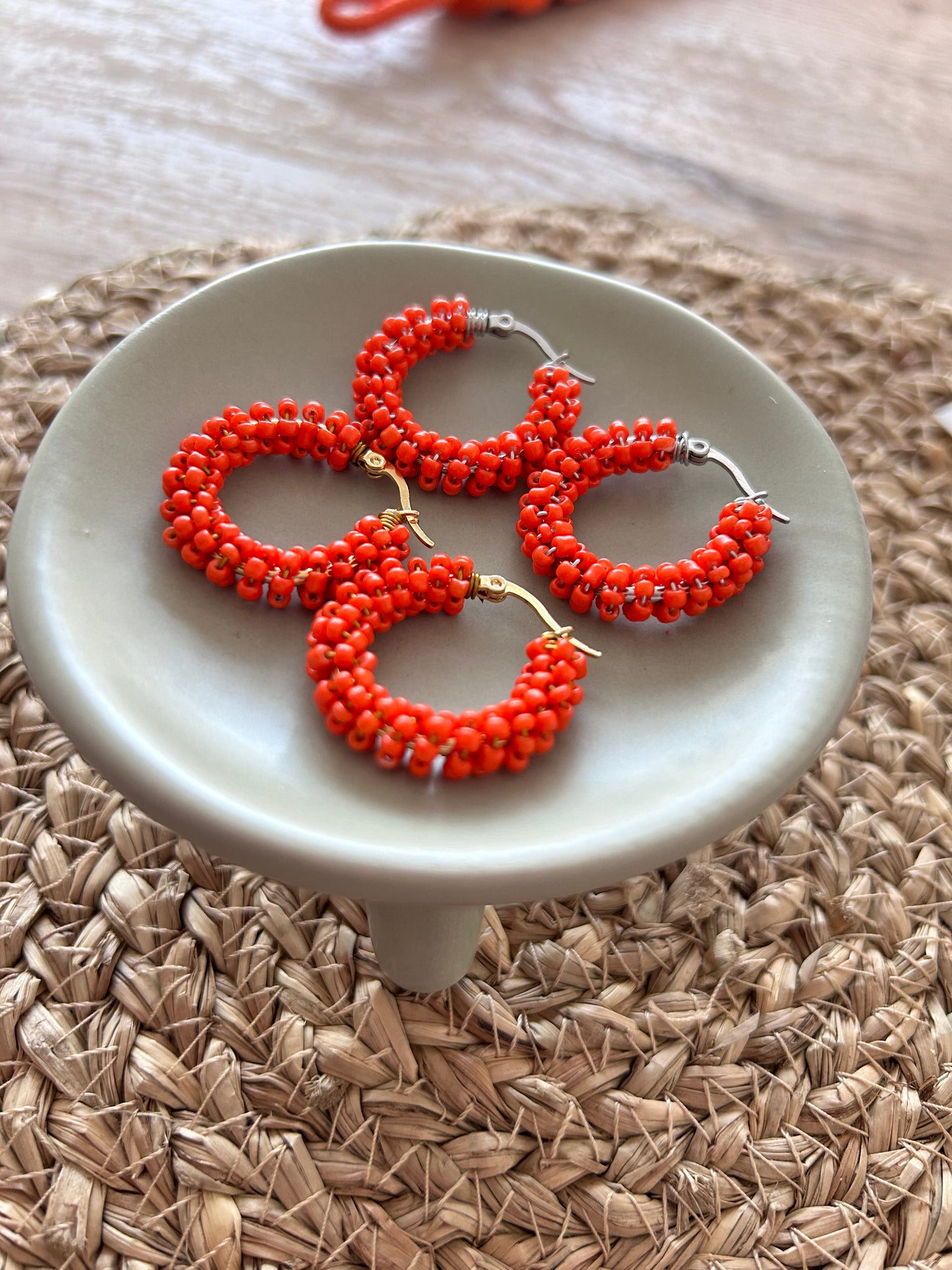 Oorbellen kraaltjes | Oranje