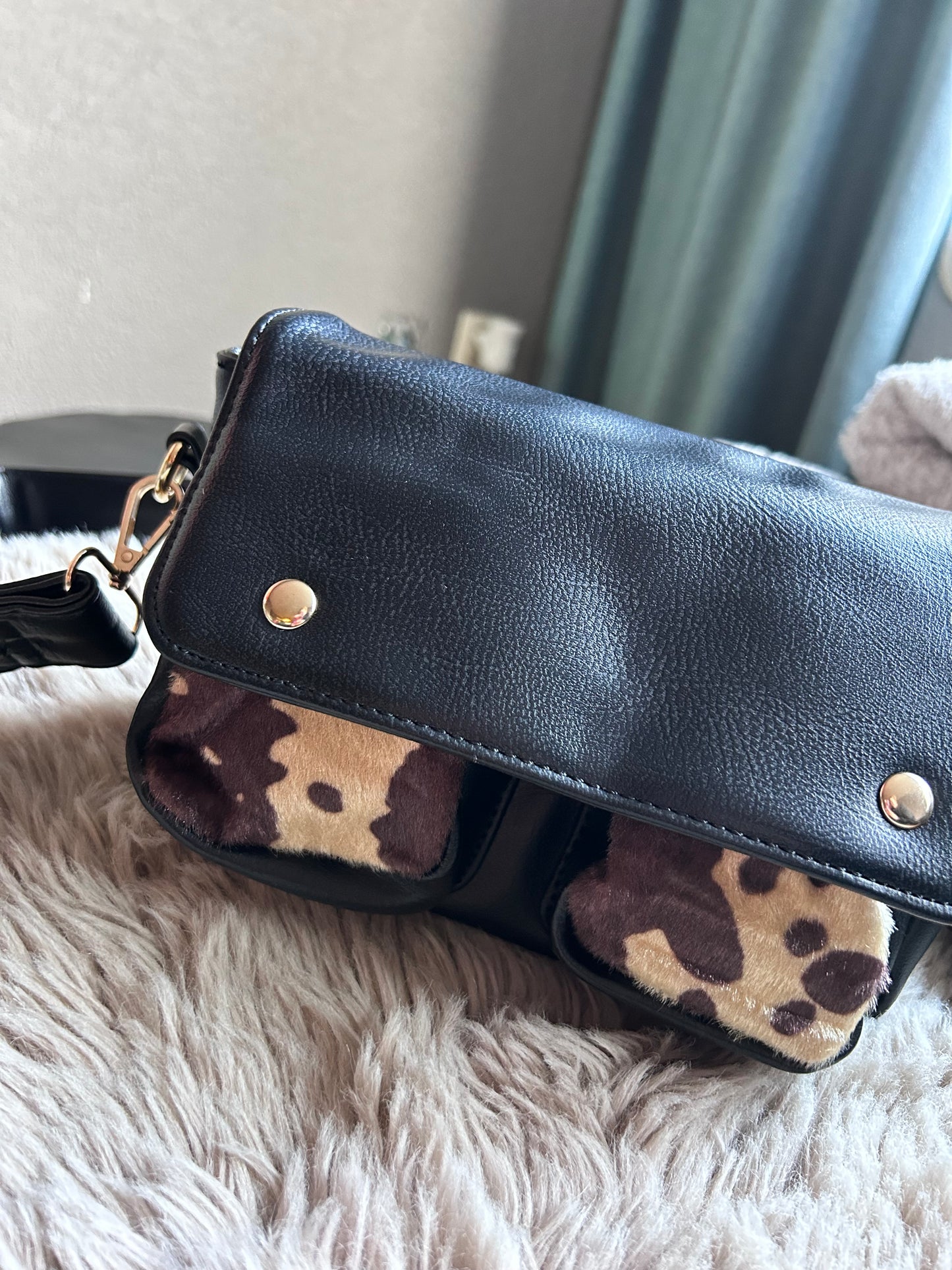 Leopard bag | Black