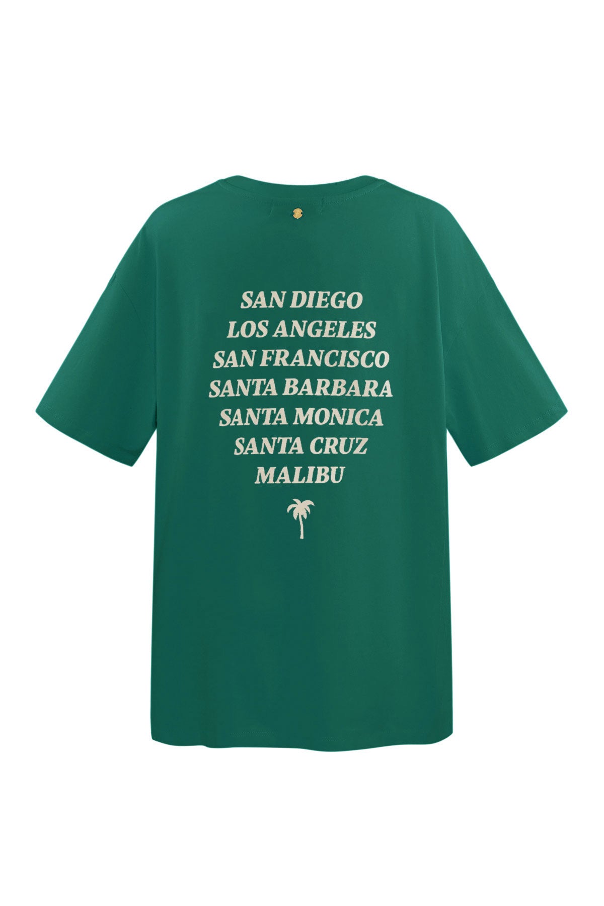 Tshirt california | Groen