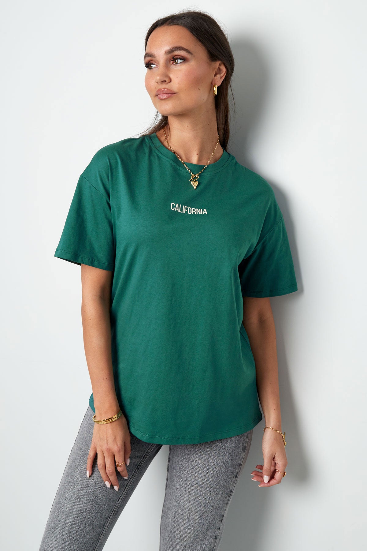 Tshirt california | Groen