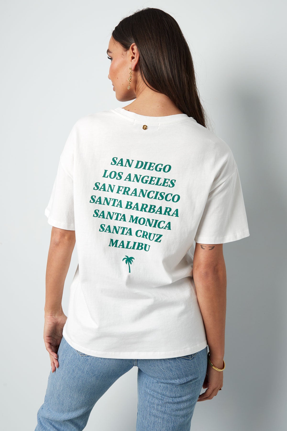Tshirt california | Wit