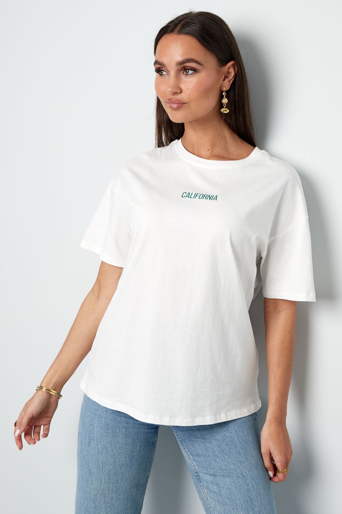 Tshirt california | Wit