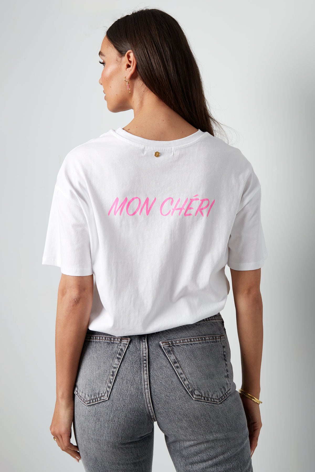 Tshirt Mon Cheri | Wit