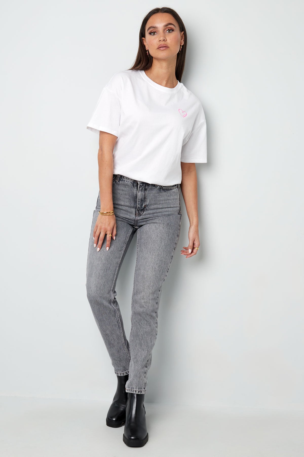 Tshirt Mon Cheri | Wit