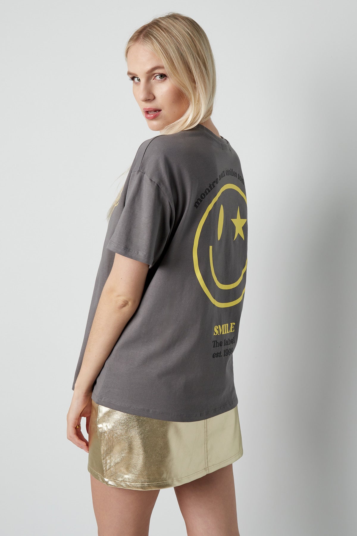 Tshirt smiley | grey