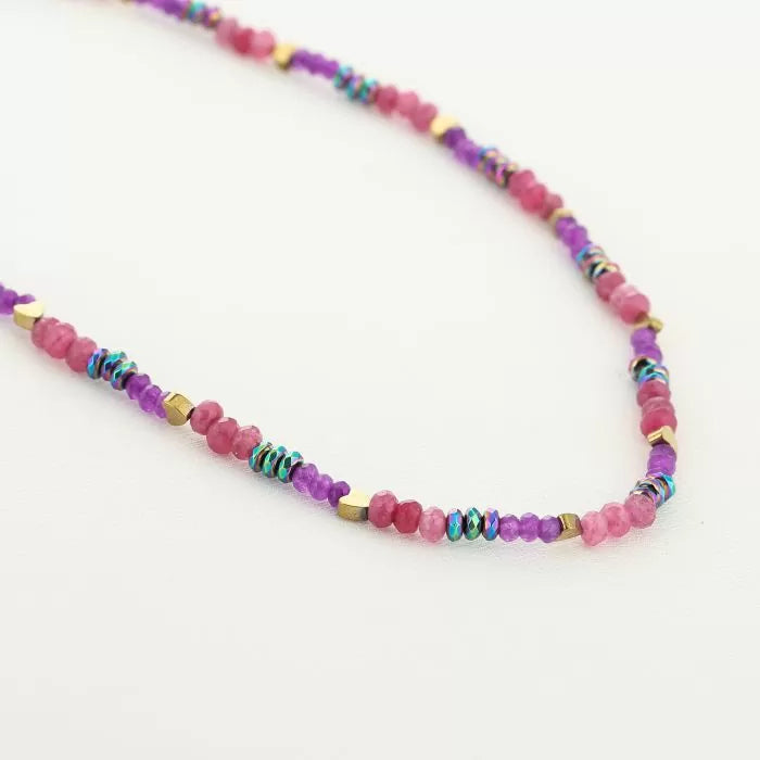 Ketting Kralen | Fushia
