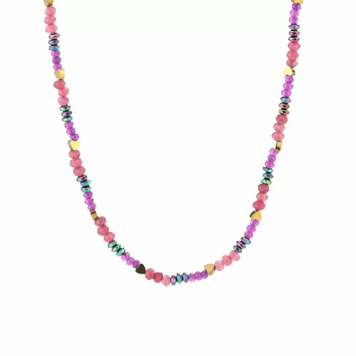Ketting Kralen | Fushia