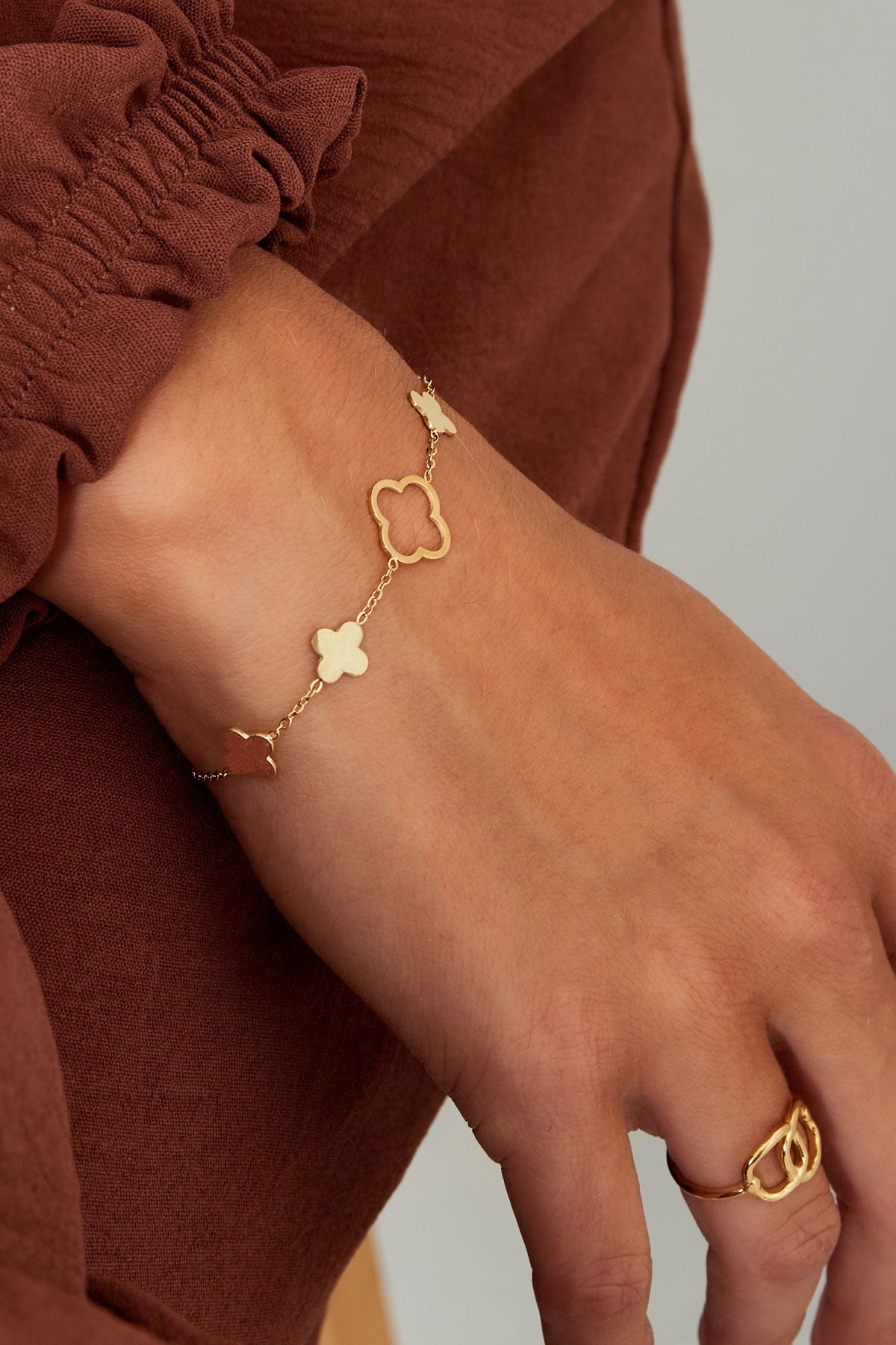 Armband klavertjes