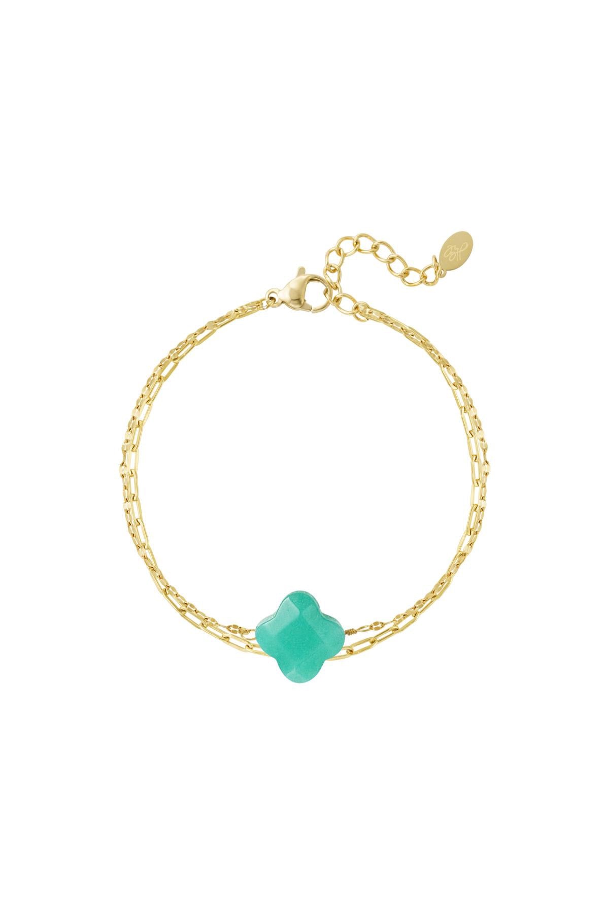 Armband Dubbel Natuursteen | Turquoise