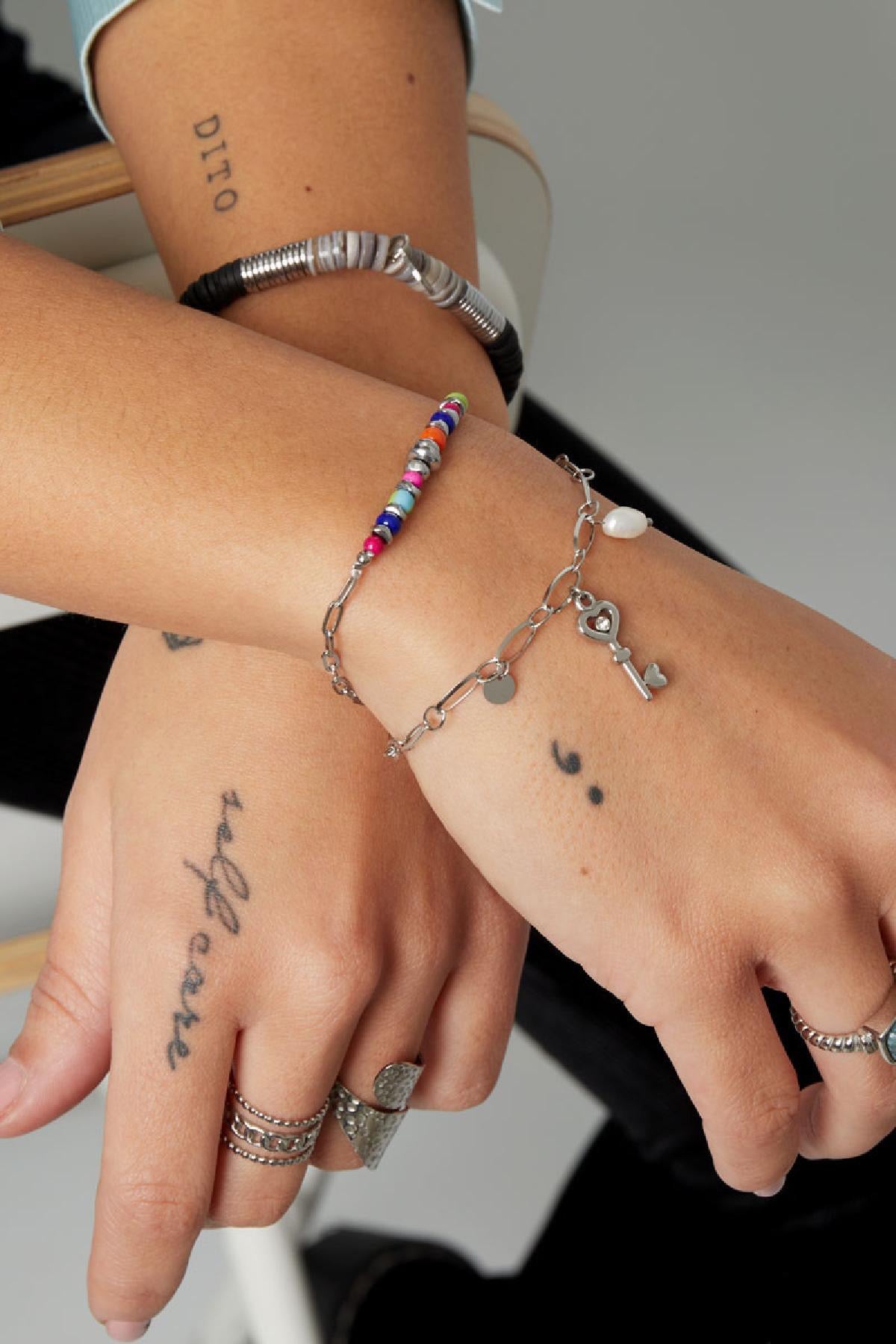 Armband kleurrijke kralen