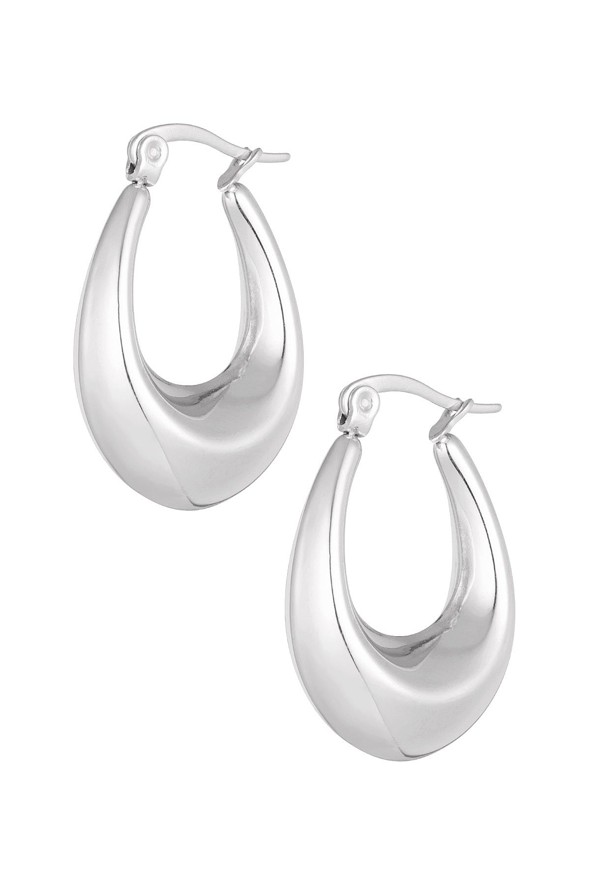 Oorbellen Hoops langwerpig