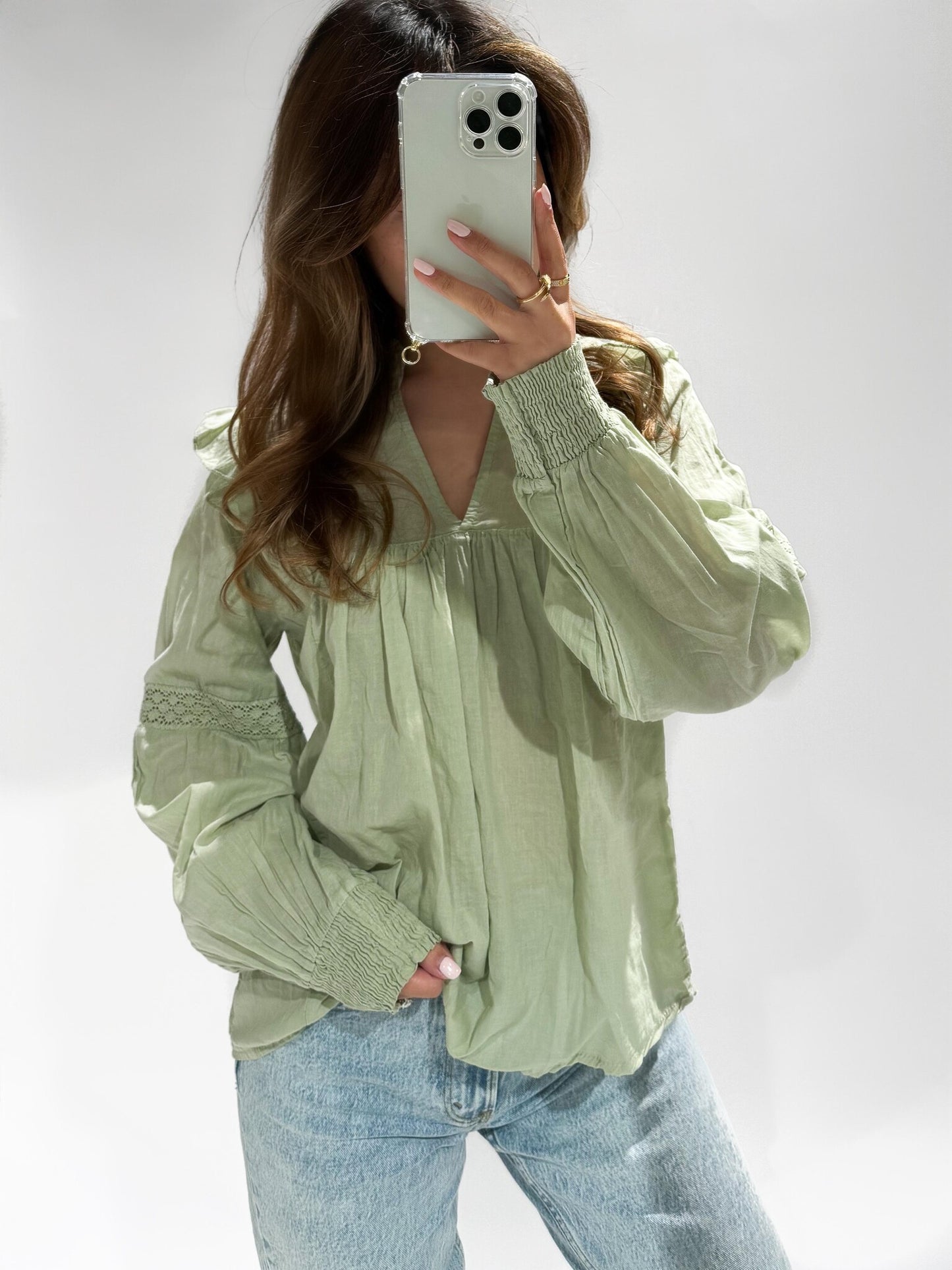 Evelyn Top | Salie Groen