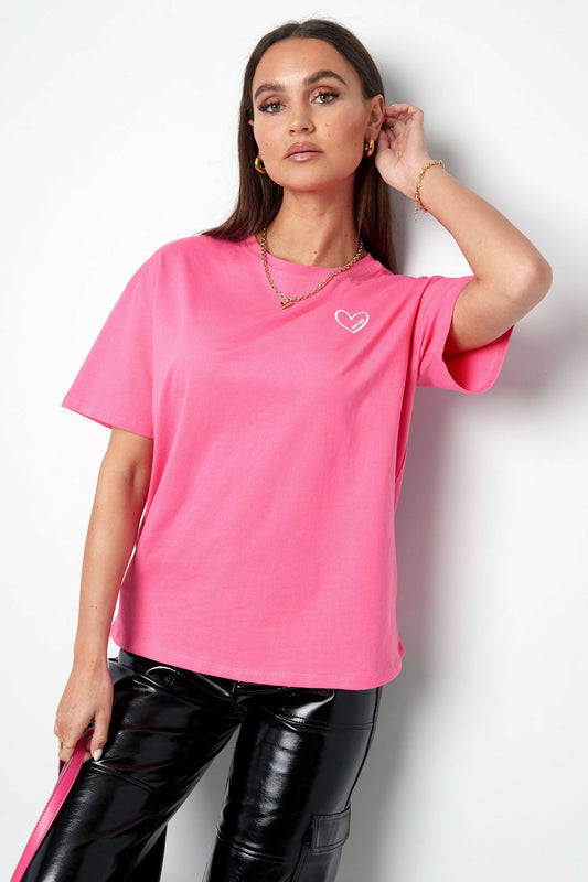 Tshirt Mon Cheri | Fushia