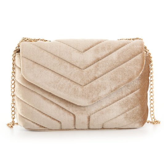 Velvet bag | Beige