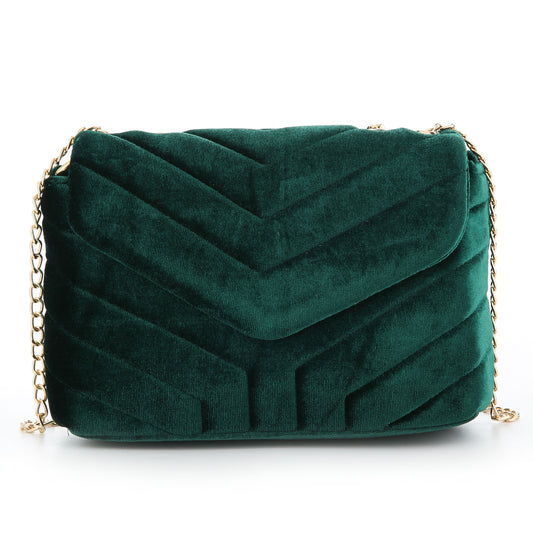 Velvet bag | Groen