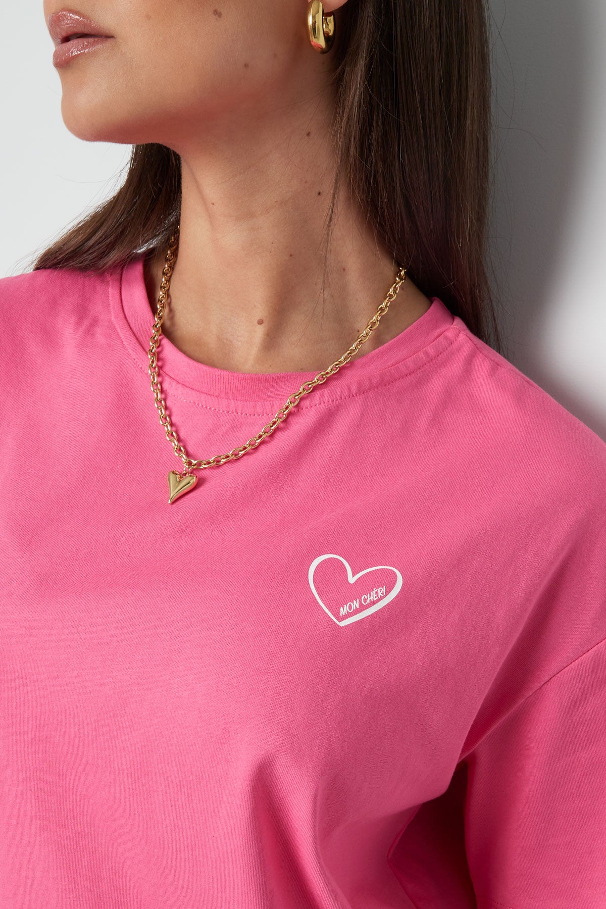 Tshirt Mon Cheri | Fushia