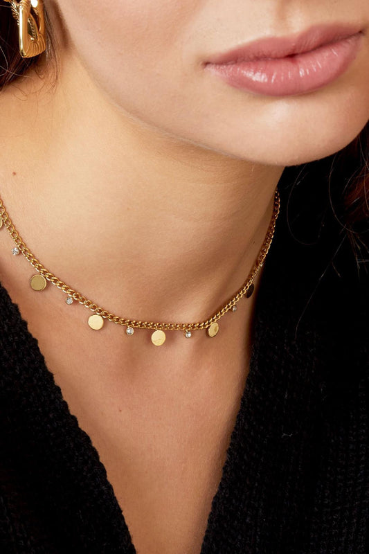 Ketting Crystal Coins