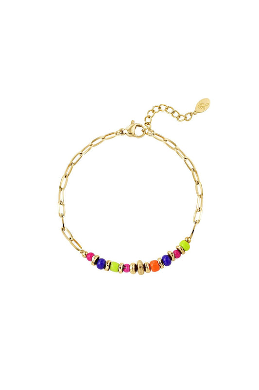 Armband kleurrijke kralen