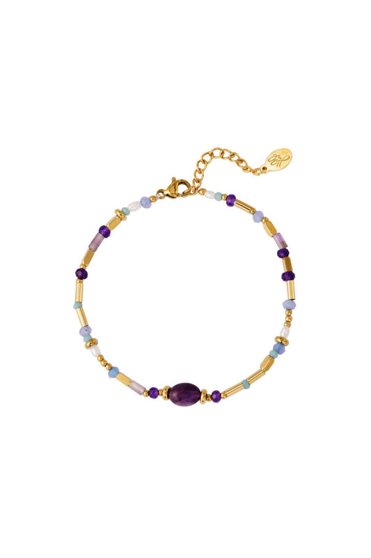 Armband kralen | Paars
