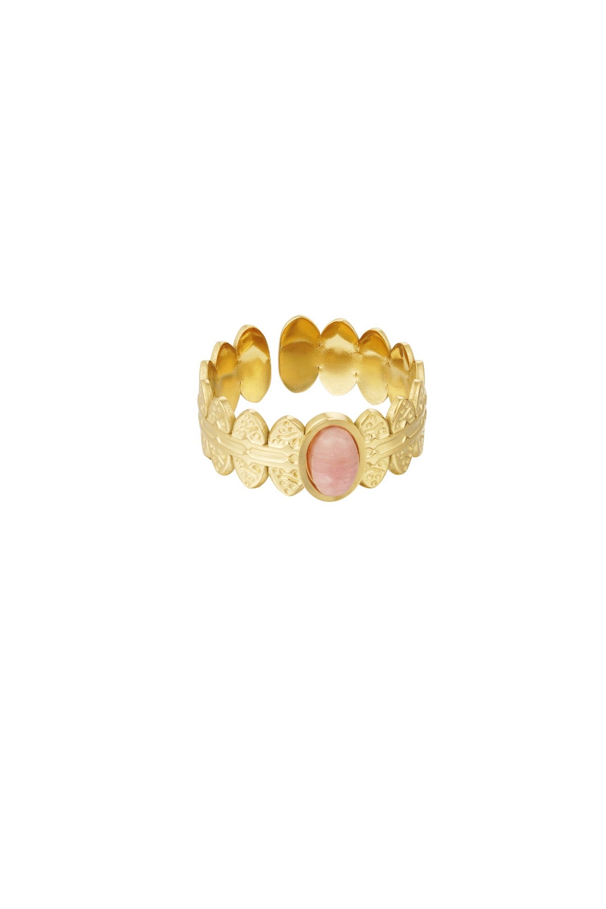 Ring Blaadjes | Roze