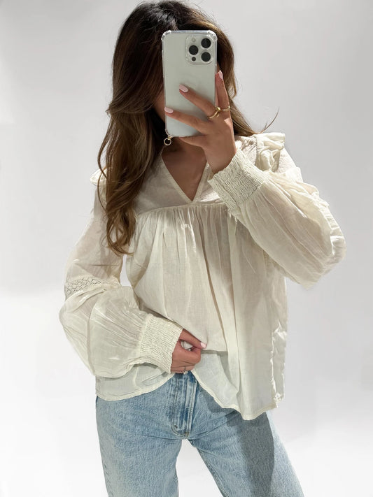 Evelyn Top | Off White